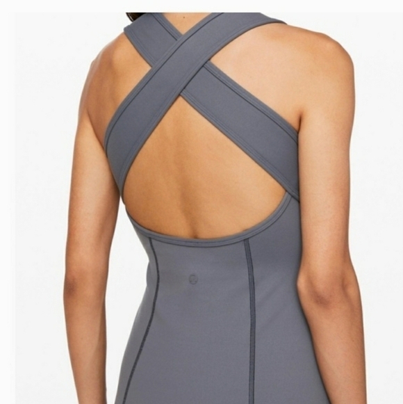 Lululemon Athletica Sultry Gray Turquoise Sports Dress Size XS - Picture 5 of 14
